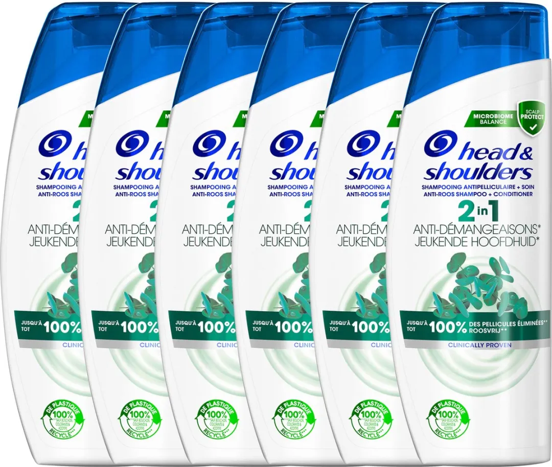 Head & Shoulders Jeukende Hoofdhuid 2in1 Shampoo & Conditioner 6x270ml