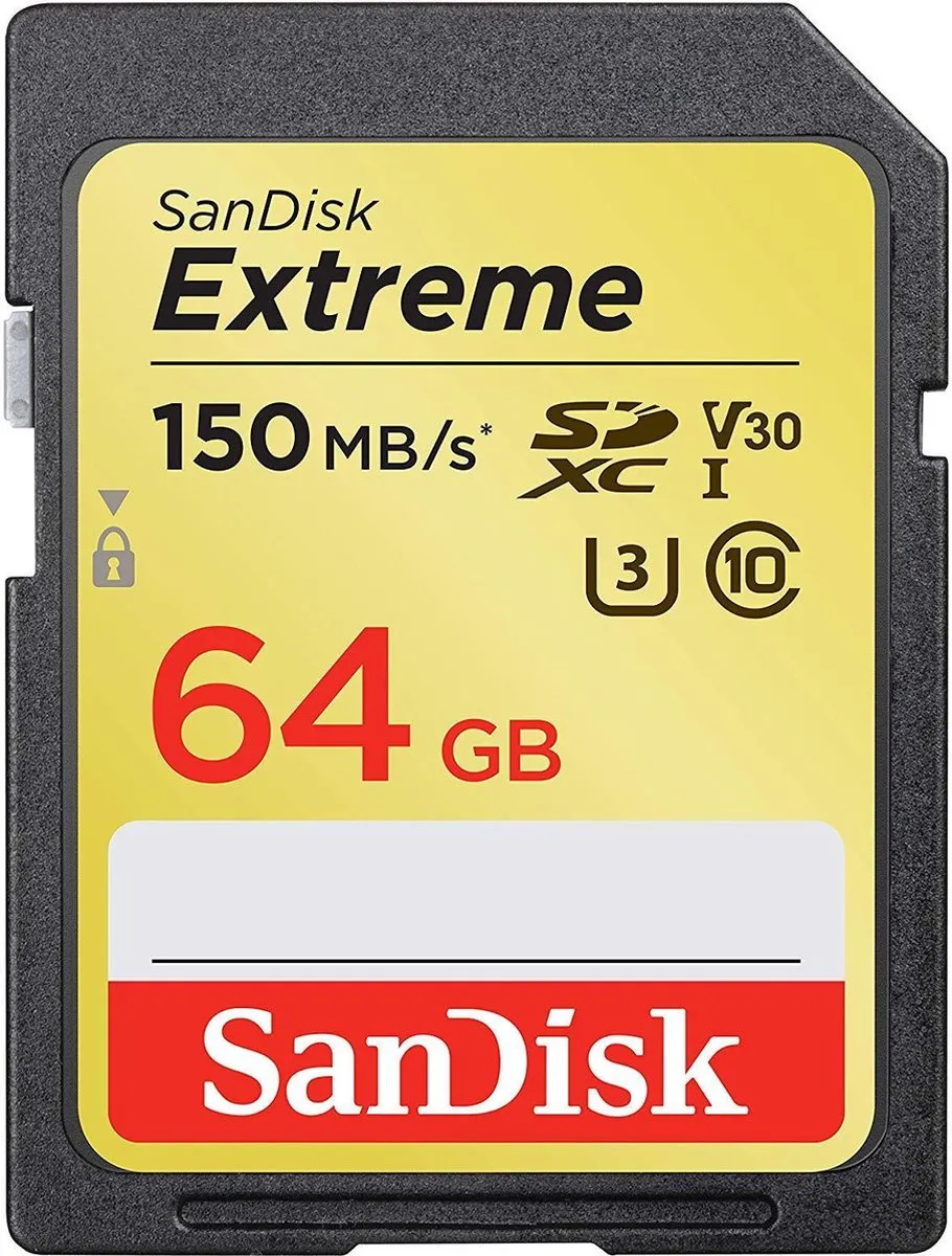 SanDisk Extreme SDXC 64GB Geheugenkaart