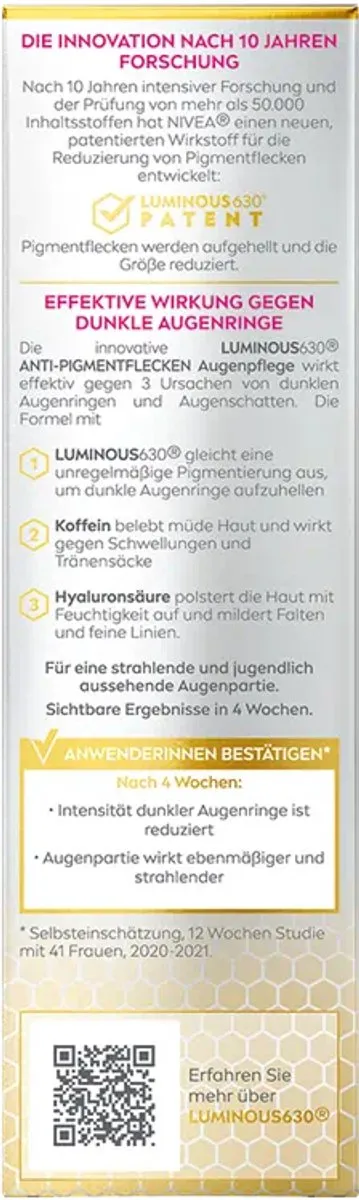NIVEA Cellular Luminous 630 Anti-Dark-Spot Oogcrème 15ml