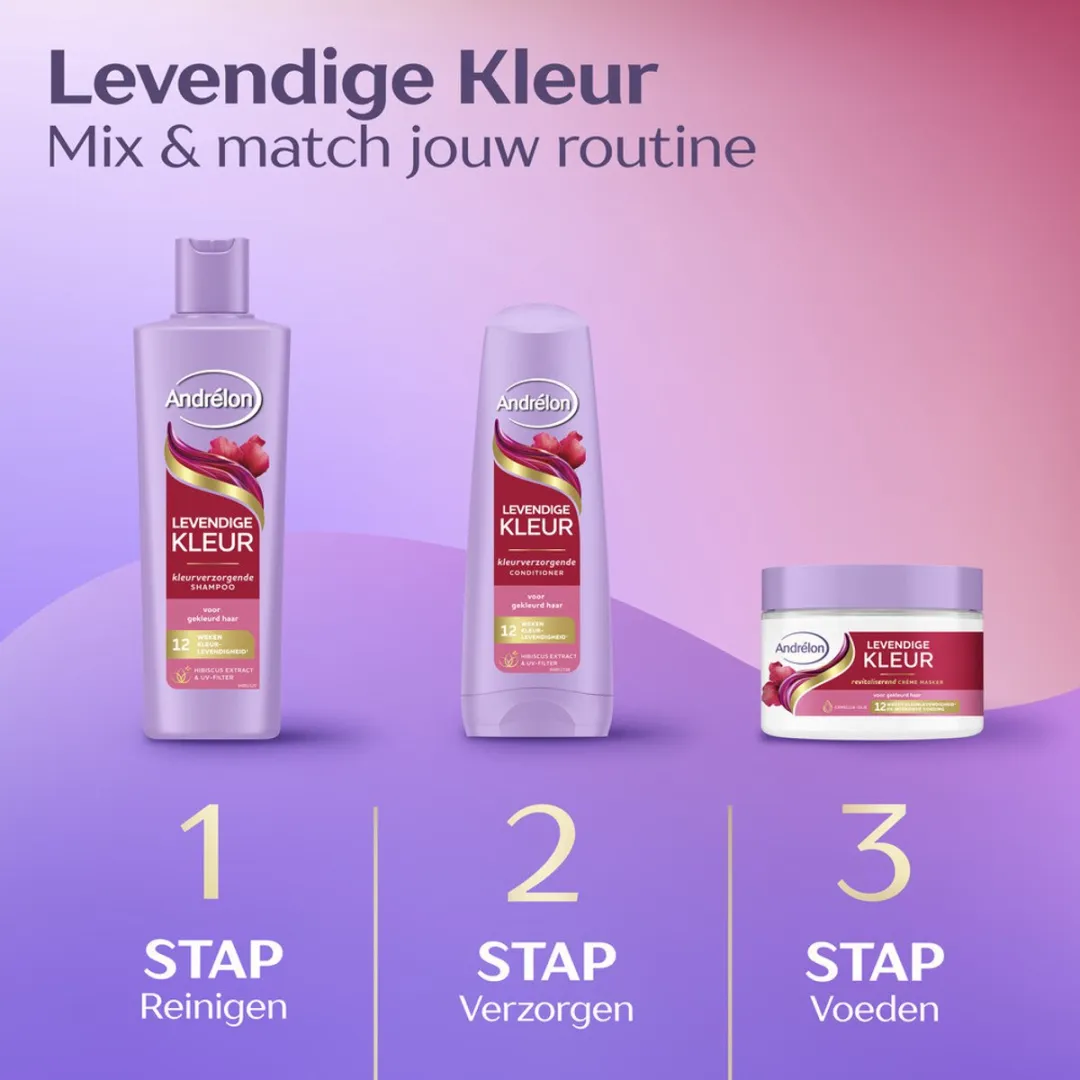 Andrélon Levendige Kleur Shampoo 250ml - 7 Stuks