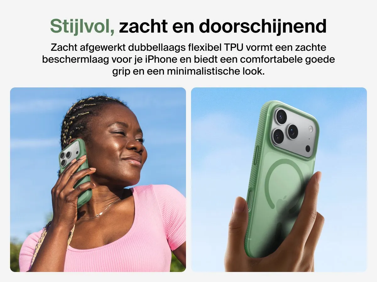 Belkin SheerForce Grip Hoesje iPhone 17 Pro MSA035HQSE - Groen - afbeelding 6 van 6
