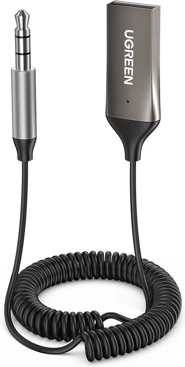 UGREEN UGR-70601 USB naar 3.5mm Jack Bluetooth Adapter - Grijs