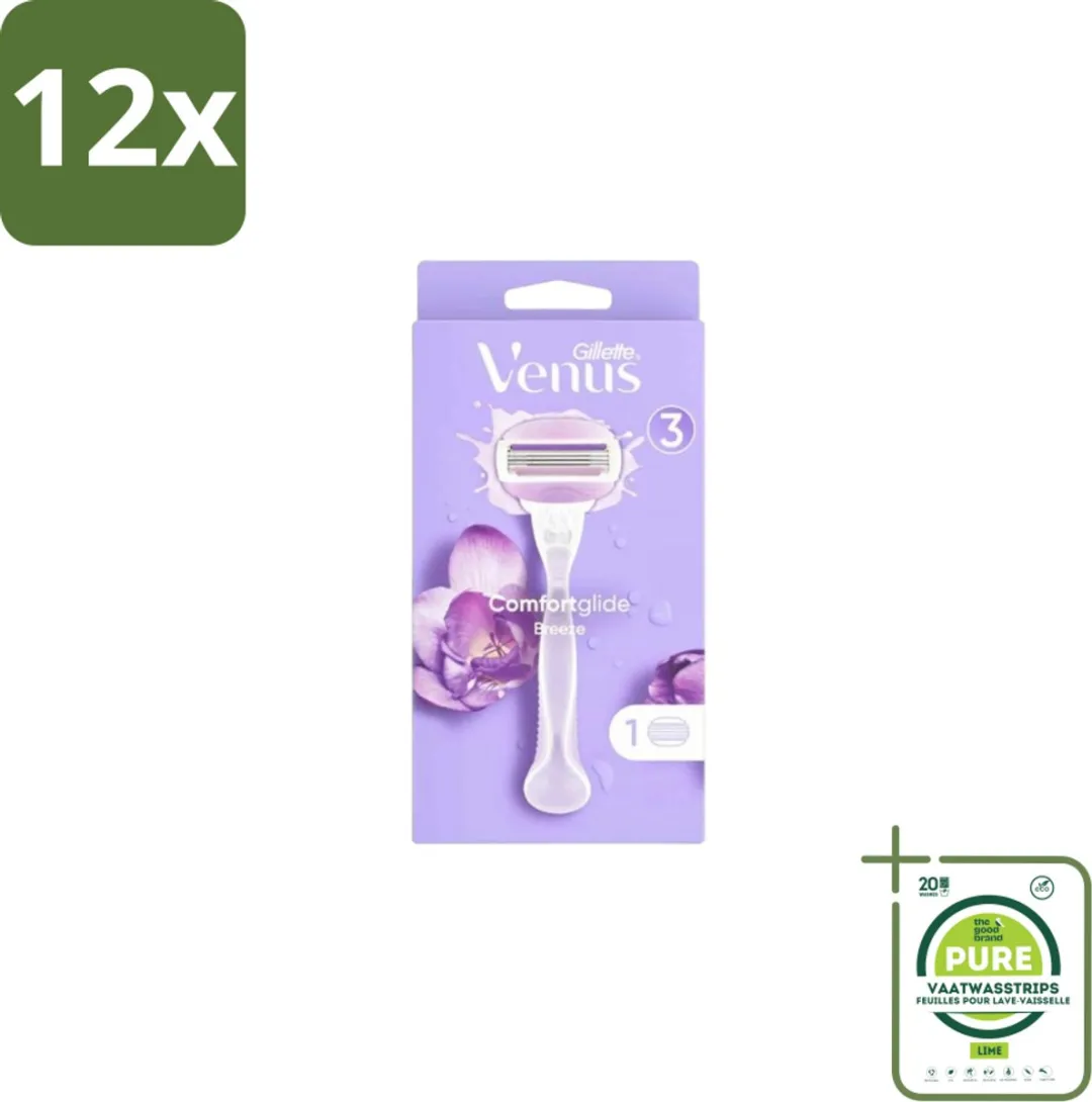 Gillette Venus ComfortGlide Breeze Hydraterende Gelstrips 12 Stuks