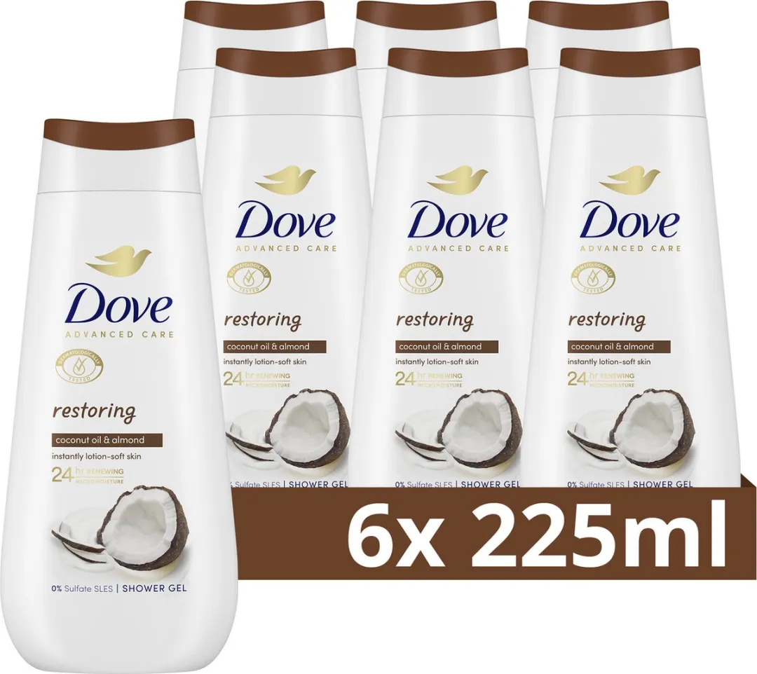 Dove Advanced Care Douchegel - 6x225ml