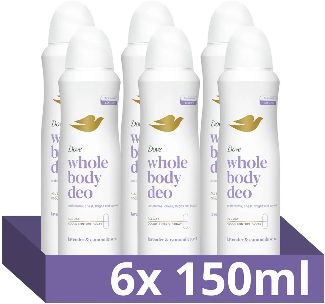 Dove Whole Body Deodorant Spray Lavendel & Kamille