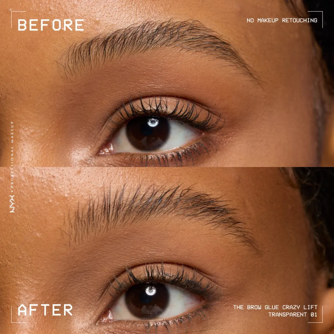 NYX The Brow Glue Crazy Lift Wenkbrauwgel Transparent 7ml - afbeelding 6 van 6