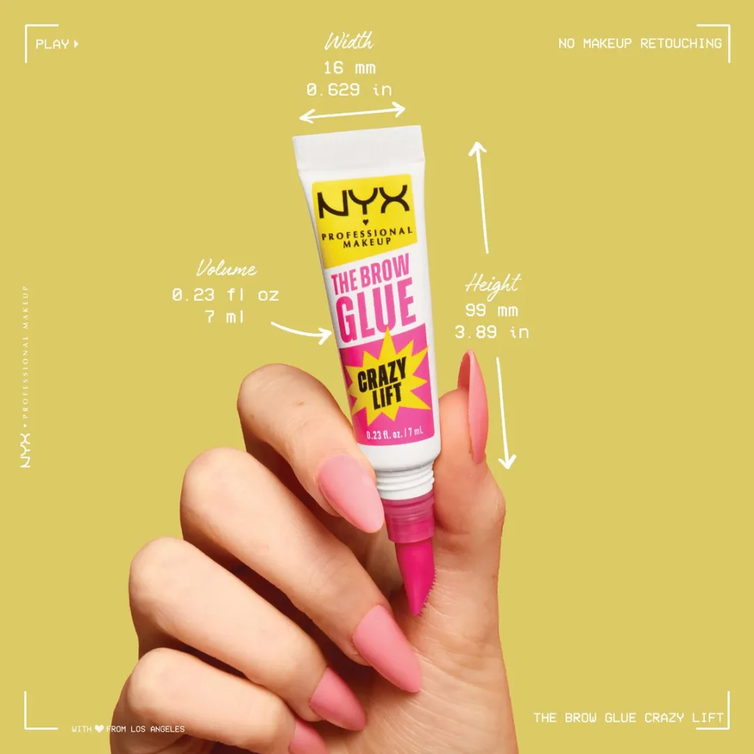 NYX The Brow Glue Crazy Lift Wenkbrauwgel Transparent 7ml