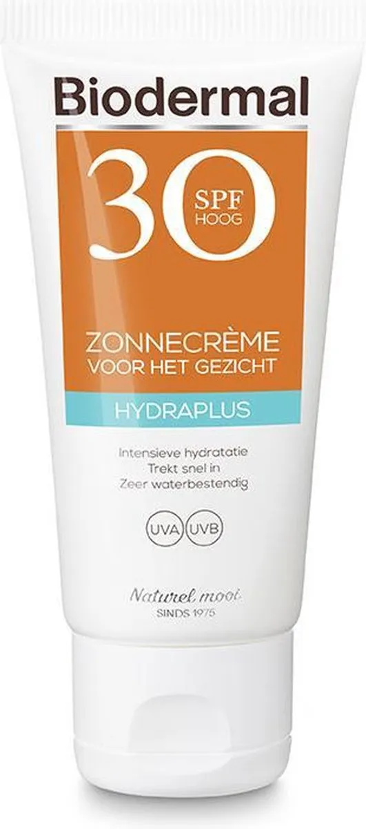 Biodermal Hydraplus Face Zonnebrandcrème SPF30 50ml
