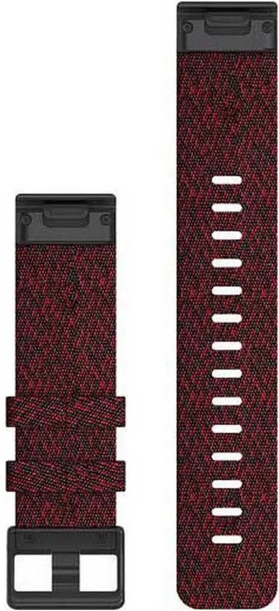Garmin QuickFit Nylon Horlogeband 22mm - Rood