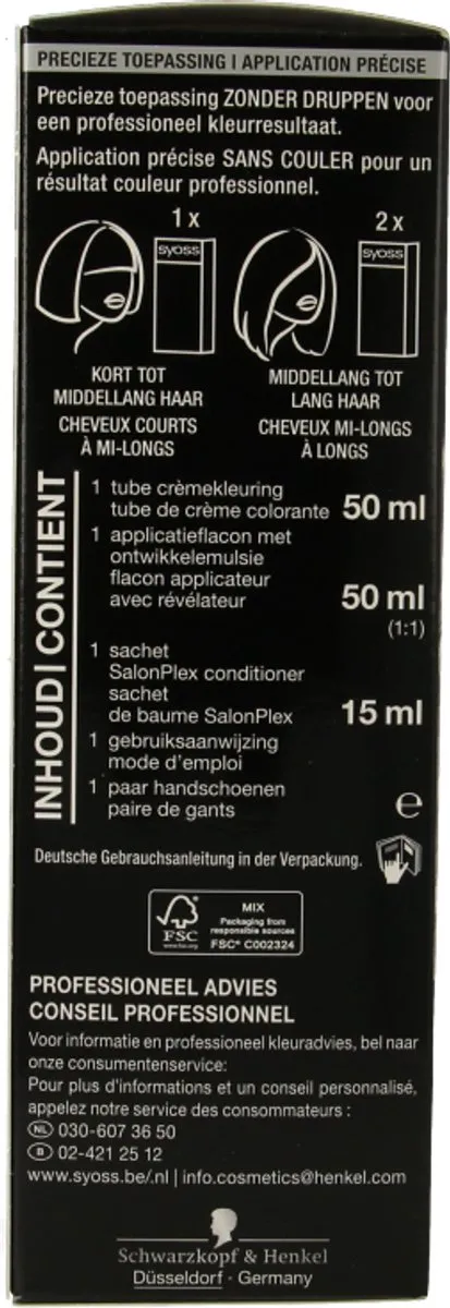 SYOSS Color Blond Cool Blonds 10-55 Haarverf 115ml - afbeelding 6 van 6
