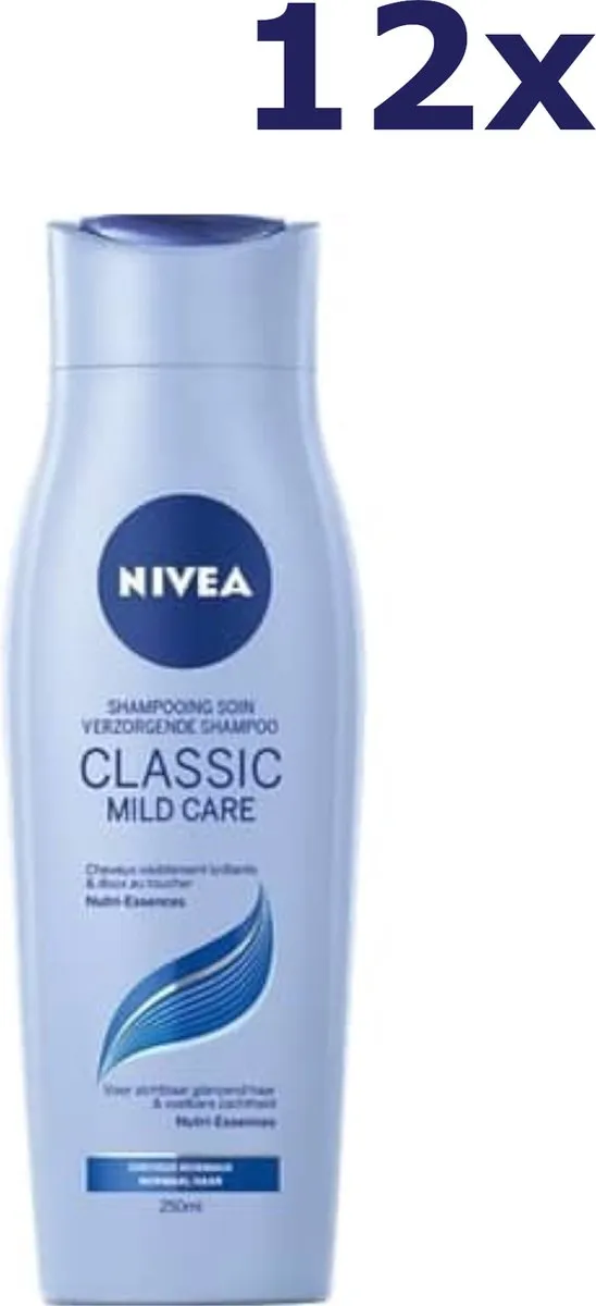 NIVEA Classic Mild Care Shampoo 250ml - 12 Stuks