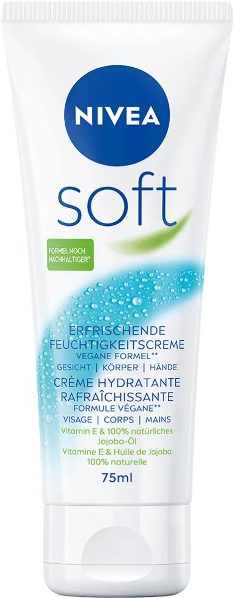 NIVEA Crème Soft Tube 75ml - 6 Stuks