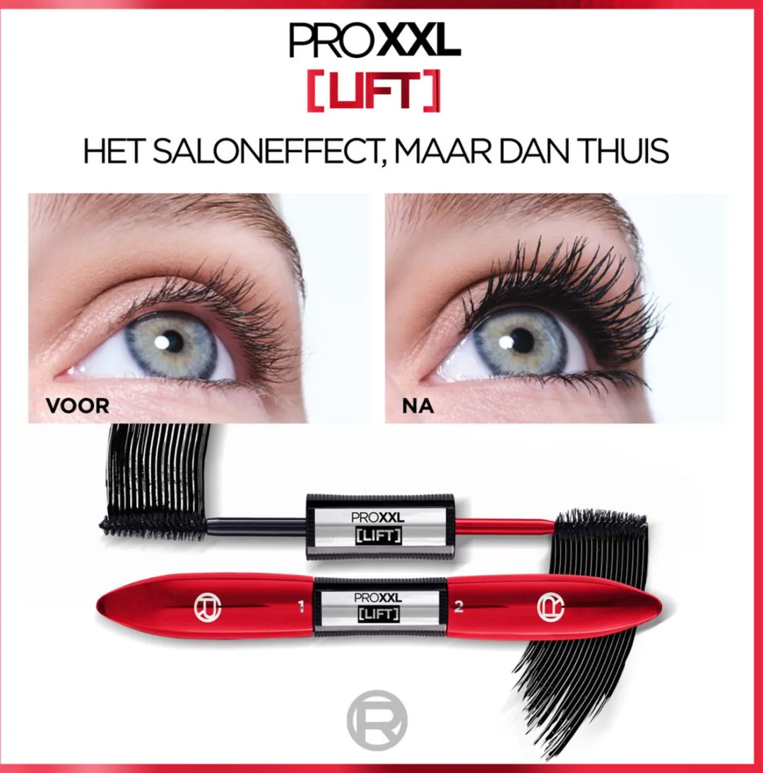 L'Oréal Paris PRO XXL Lift Mascara 13.6ml - 3 Stuks - afbeelding 6 van 6