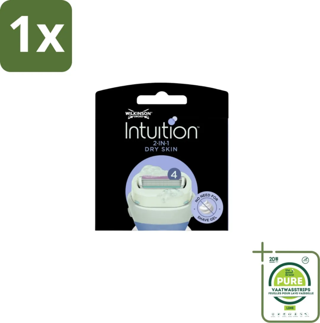Wilkinson Sword Intuition 2-in-1 Navulmesjes Droge Huid 3 Stuks