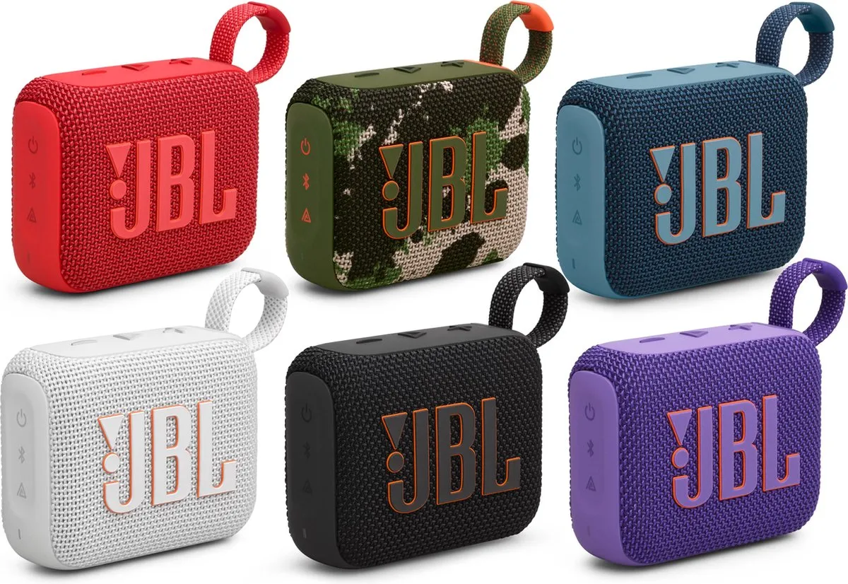 JBL Go 4 Draadloze Bluetooth Speaker - 7 uur - IP67 - Rood