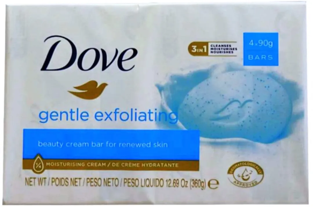 Dove Gentle Exfoliating Zeep - 4x90ml