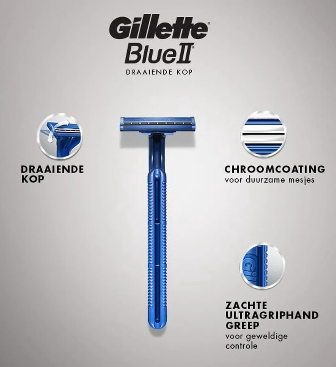 Gillette Blue II Wegwerpscheermesjes - 5 Stuks