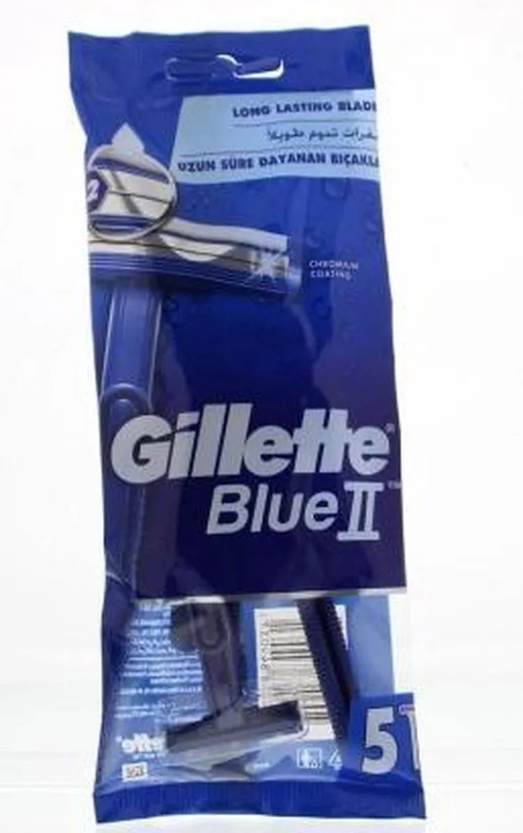 Gillette Blue II Wegwerpscheermesjes - 5 Stuks