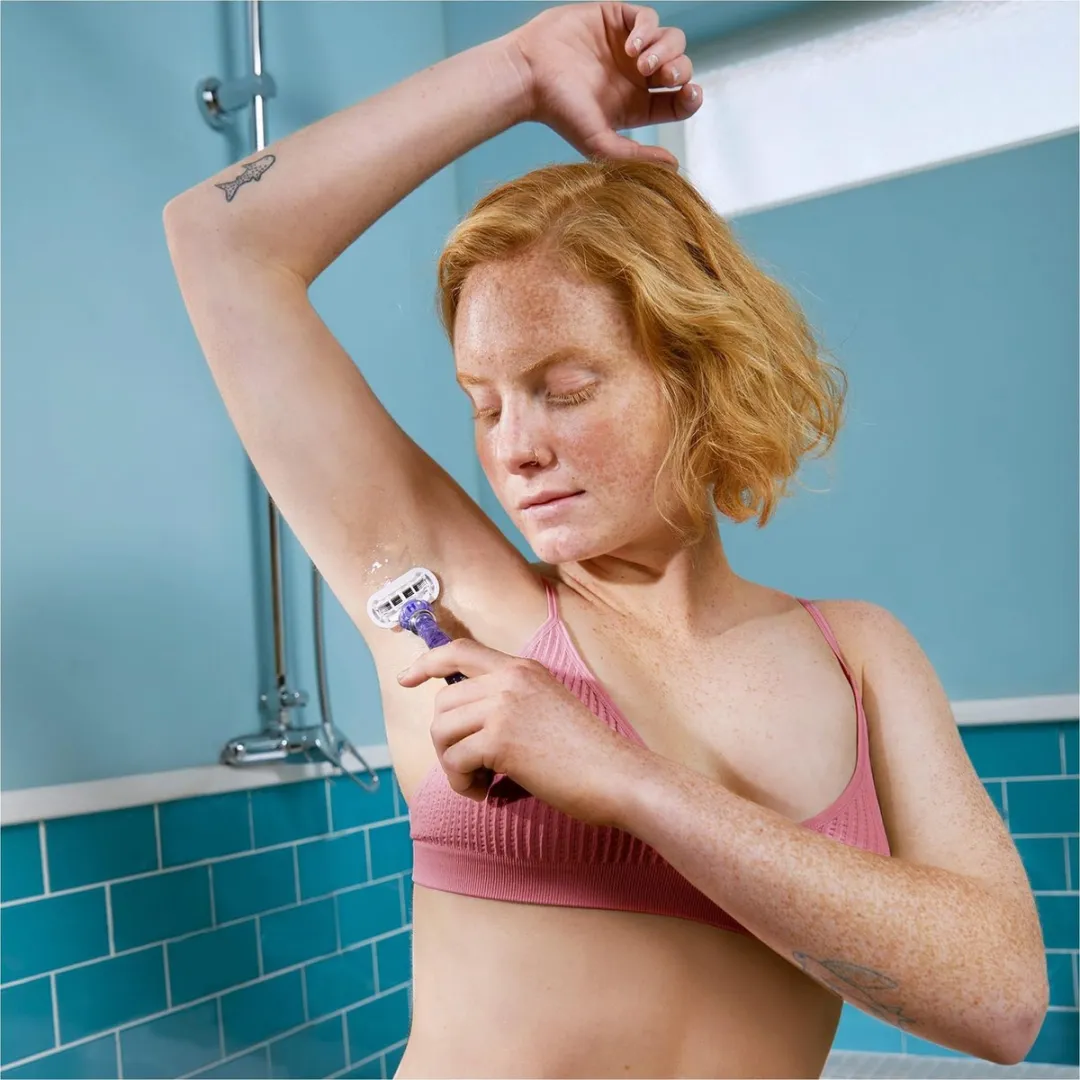 Gillette Venus Deluxe Smooth Swirl Scheersysteem - 5 Mesjes - Paars