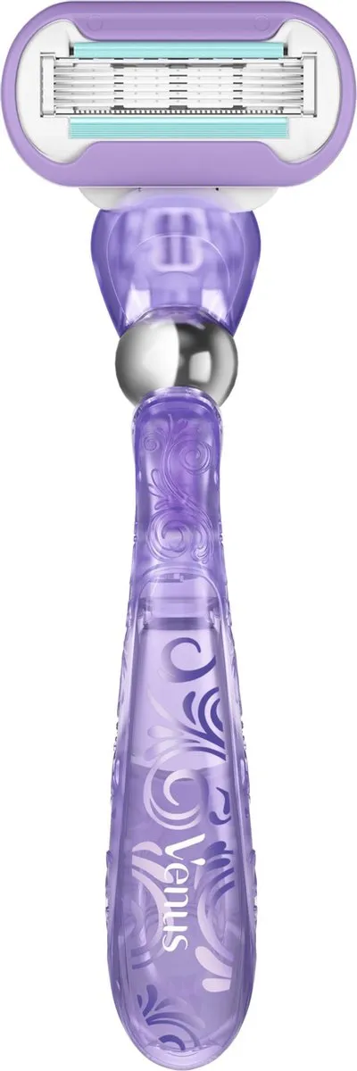 Gillette Venus Deluxe Smooth Swirl Scheersysteem - 5 Mesjes - Paars