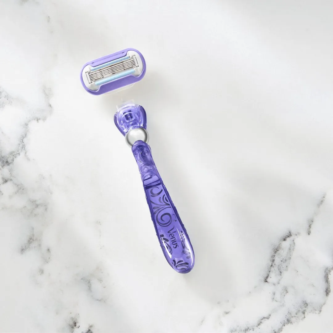 Gillette Venus Deluxe Smooth Swirl Scheersysteem - 5 Mesjes - Paars