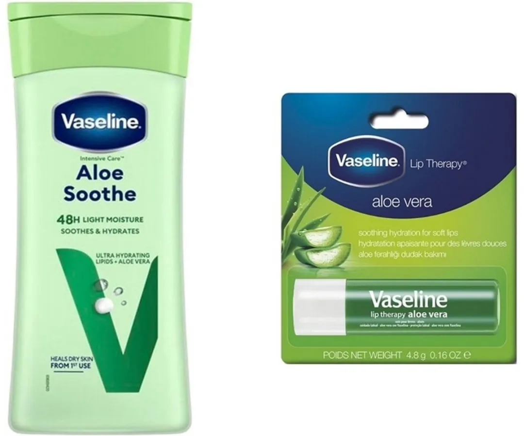 Vaseline Aloe Soothe Bodylotion & Stick