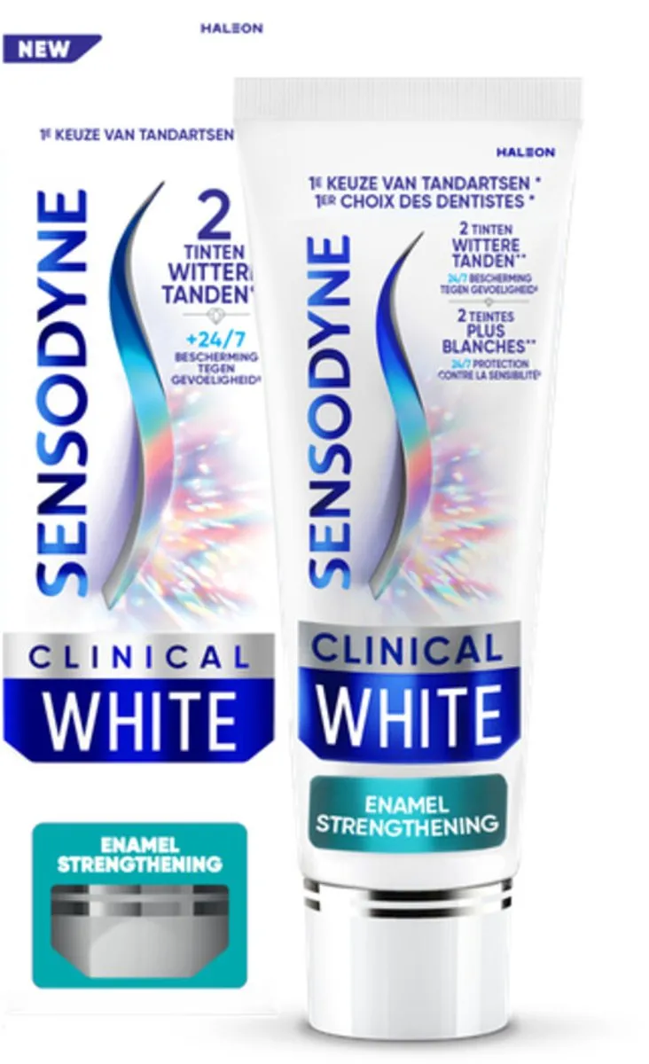 Sensodyne Clinical White Tandpasta - 450ml (6x75ml)