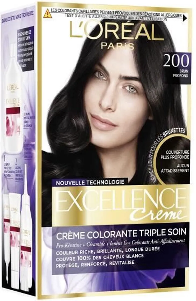 L'Oréal Paris Excellence Coloring 200.N Diep Bruin - 192ml