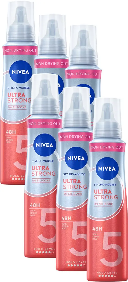 NIVEA Haarmousse Ultra Strong - 6x 150ml