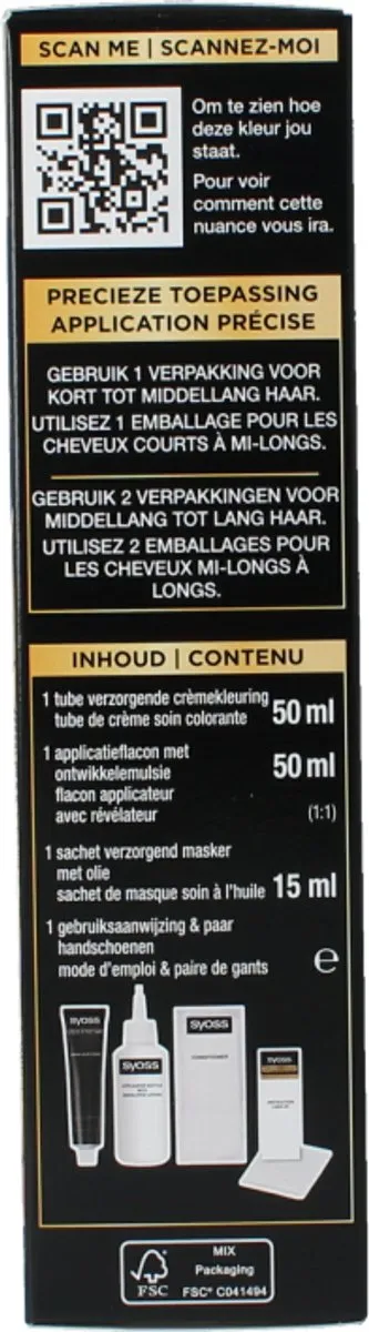 SYOSS Oleo Intense 4-50 Haarverf IJzig Bruin - 115ml