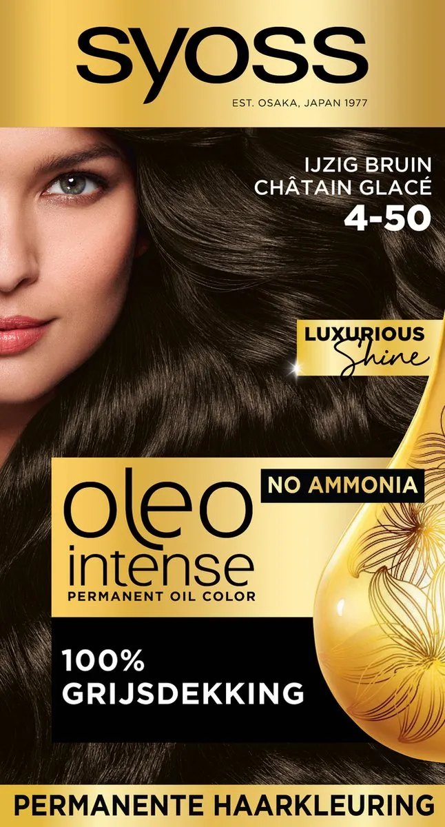 SYOSS Oleo Intense 4-50 Haarverf IJzig Bruin - 115ml