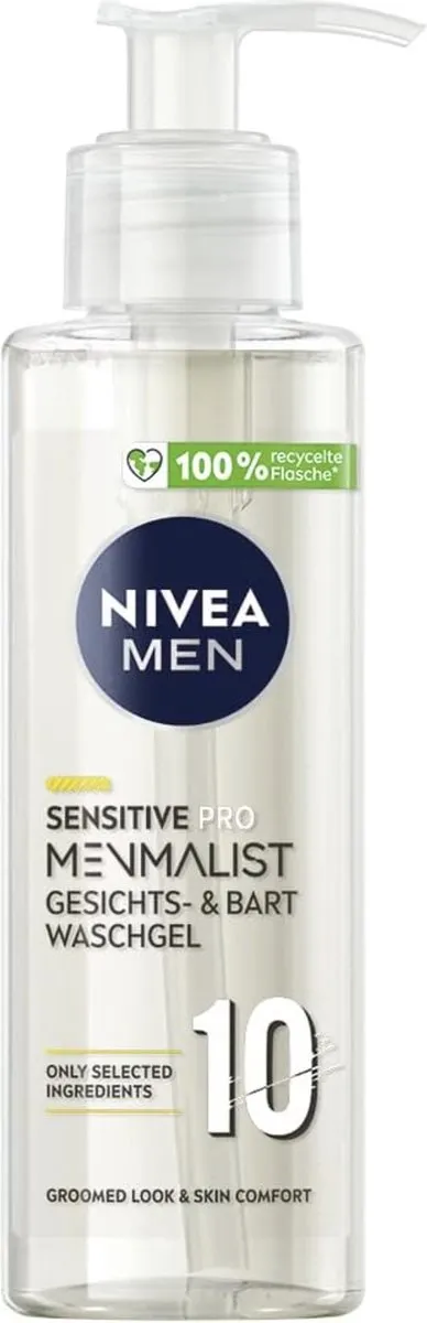 NIVEA MEN Pro Sensitive Gezicht & Baard Wasgel 200ml