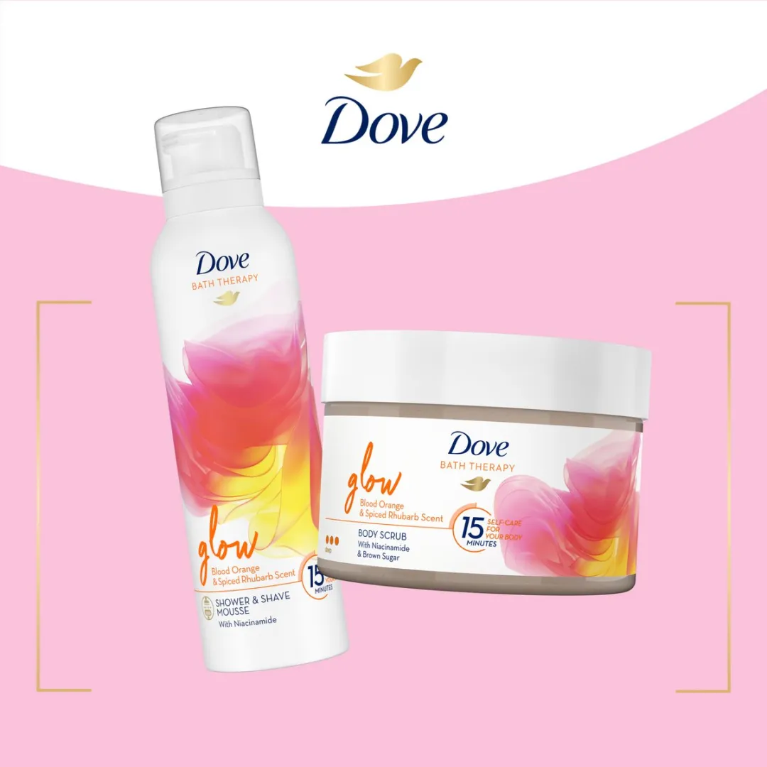 Dove Bath Therapy Douche- & Scheerschuim Glow 200ml