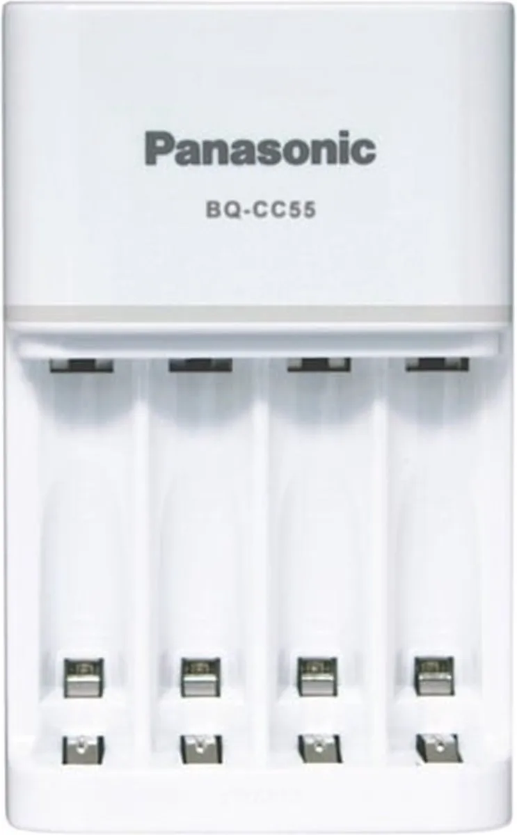Panasonic Eneloop BQ-CC55E Oplader - 4x AA/AAA - Wit