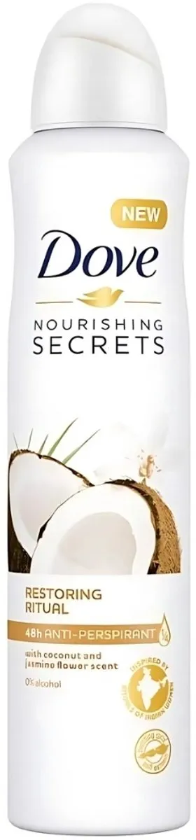 Dove Deodorant Spray Coconut & Jasmine Flower 1000ml - 4 Stuks