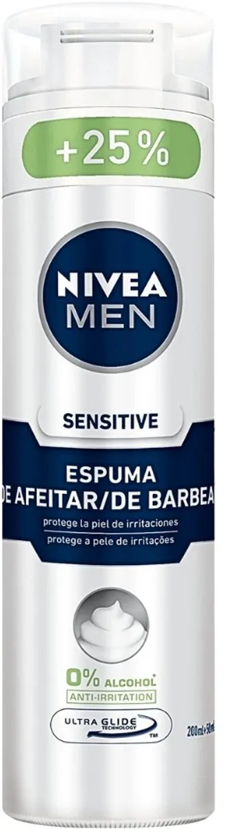 NIVEA Men Sensitive Scheerschuim 250ml - 3 Stuks