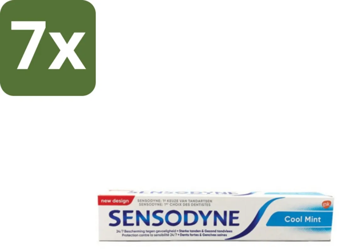 Sensodyne Cool Mint Tandpasta 75ml - 7 Stuks