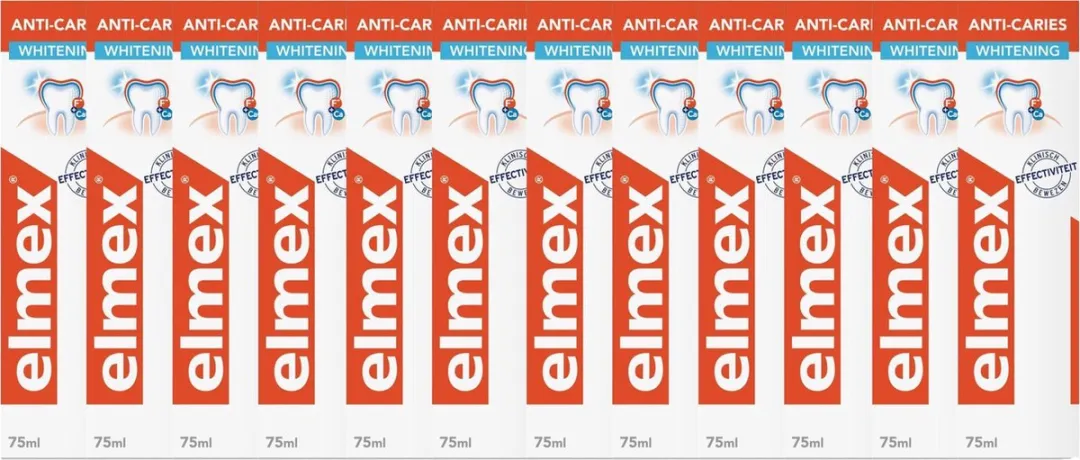 Elmex Anti-Cariës Tandpasta Gentle White 75ml - 12 Stuks