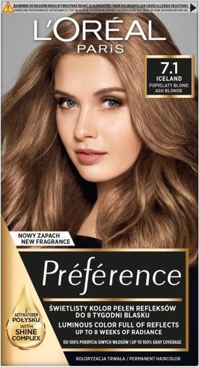 L'Oréal Paris Recital Preference Haarverf L 7.1 IJsblauw - 1ml