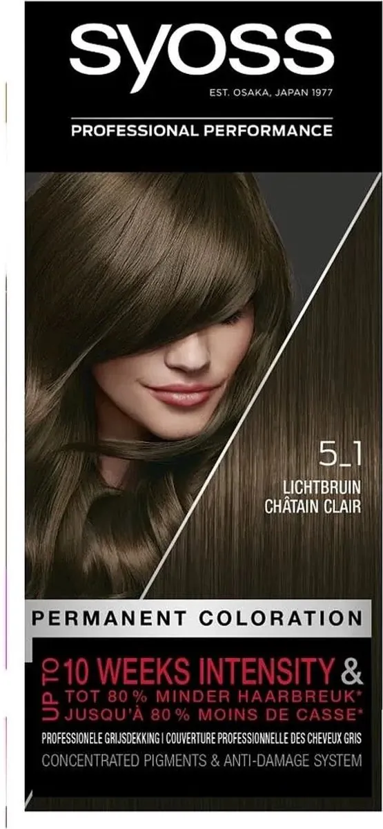 SYOSS Color Baseline 5-1 Lichtbruin Haarverf 115ml