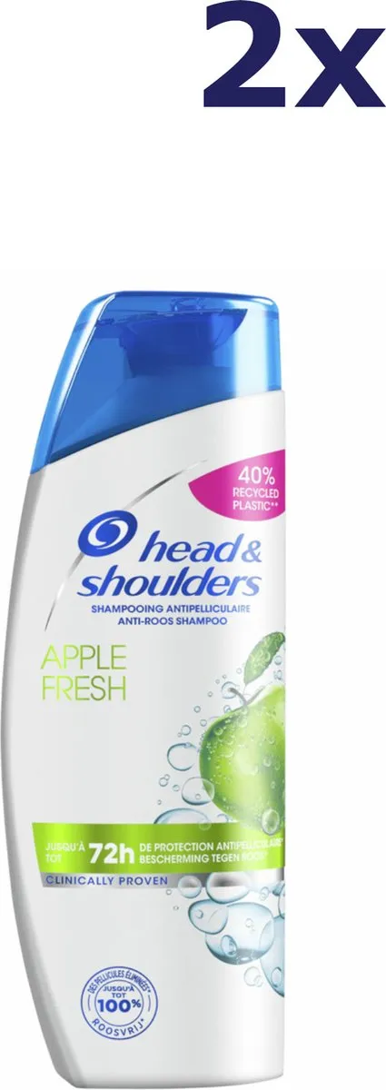 Head & Shoulders Apple Fresh Shampoo 2x285ml