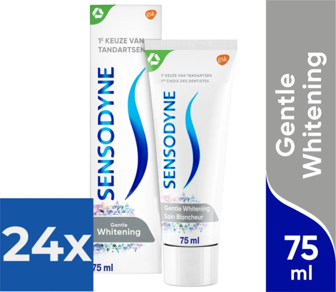 Sensodyne Gentle Whitening Tandpasta 24 Stuks (2x75ml x 12)