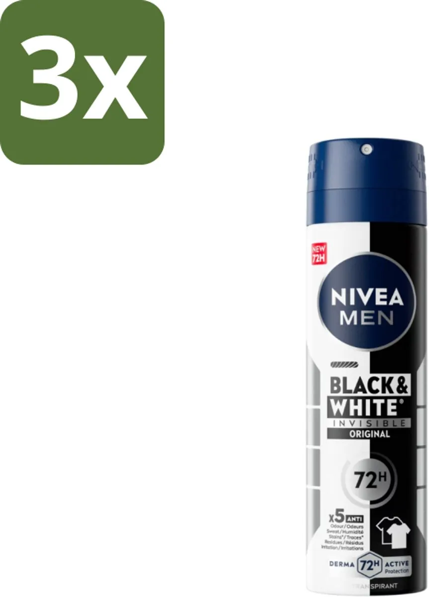 NIVEA MEN Invisible for Black & White Deo Spray 450ml