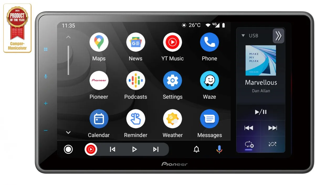Pioneer SPH-EVO950DAB-UNI2 Autoradio - 9" Dubbel Din - Apple CarPlay & Android Auto
