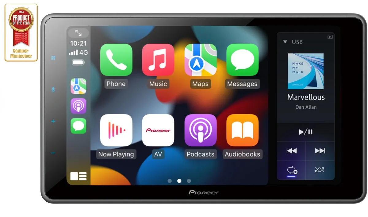 Pioneer SPH-EVO950DAB-UNI2 Autoradio - 9" Dubbel Din - Apple CarPlay & Android Auto