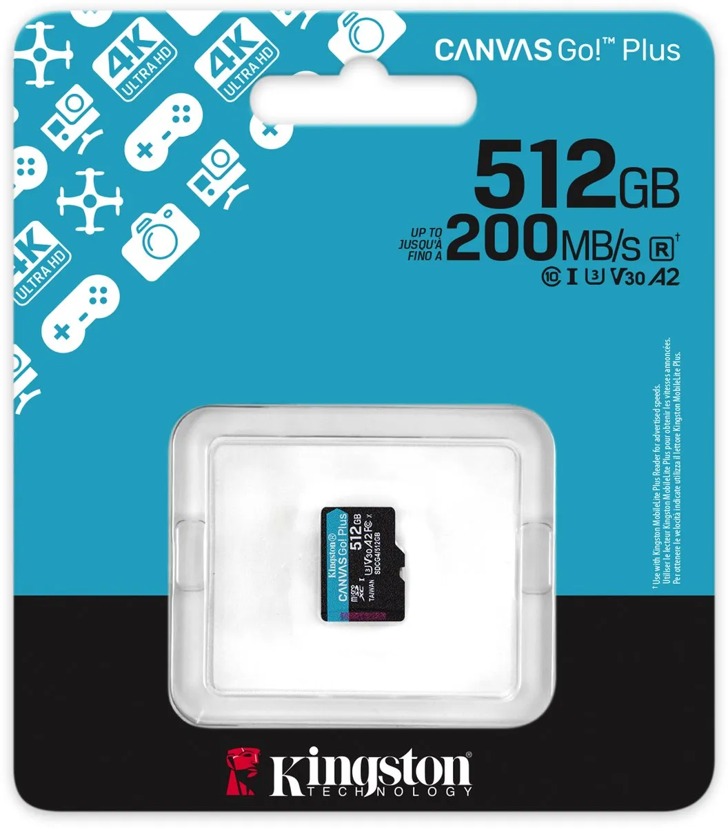 Kingston Canvas Go! Plus SDCG4/512GBSP microSDXC 512GB
