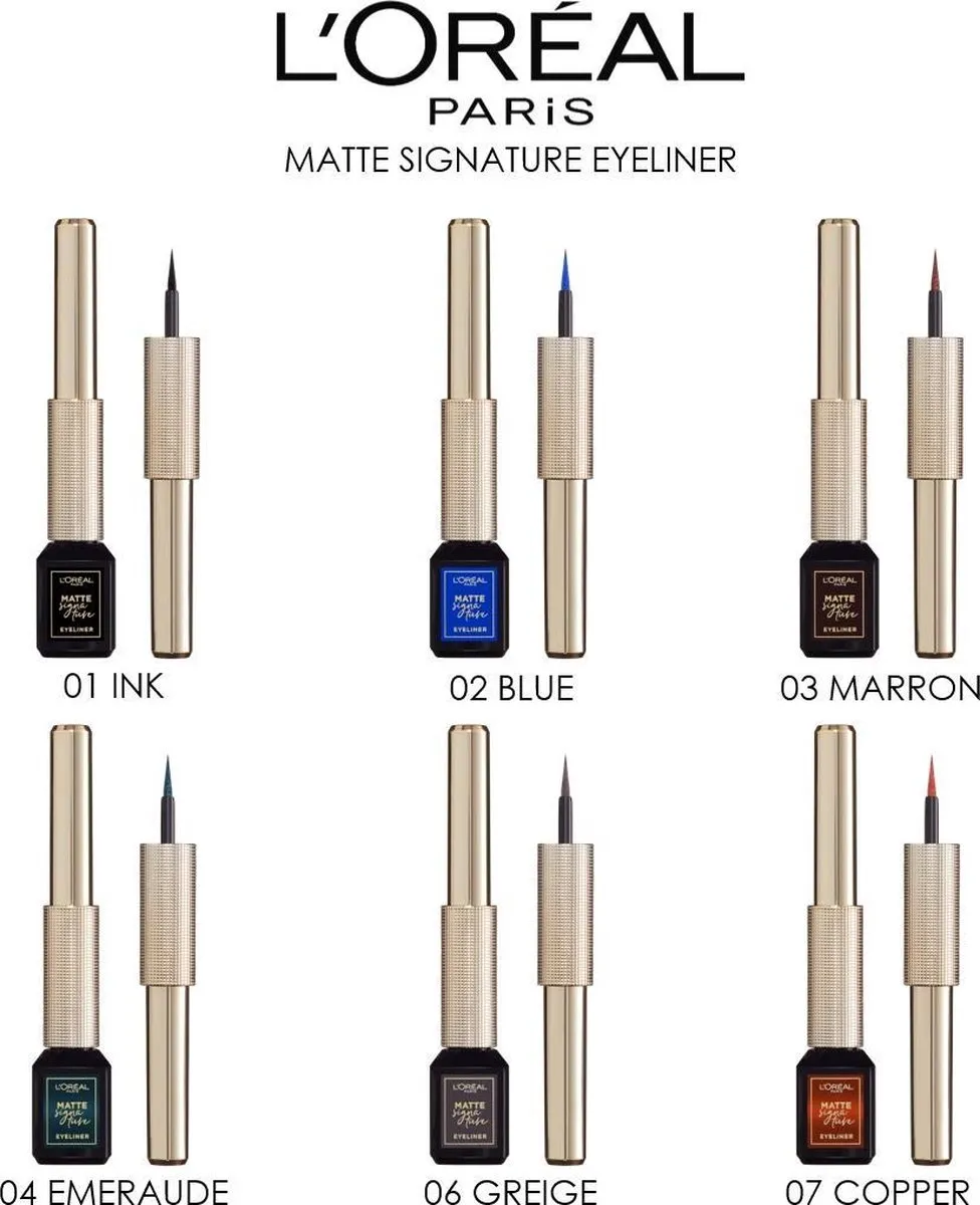 L'Oréal Paris Matte Signature Eyeliner 03 Brown Superliner - 10.8ml - afbeelding 6 van 6