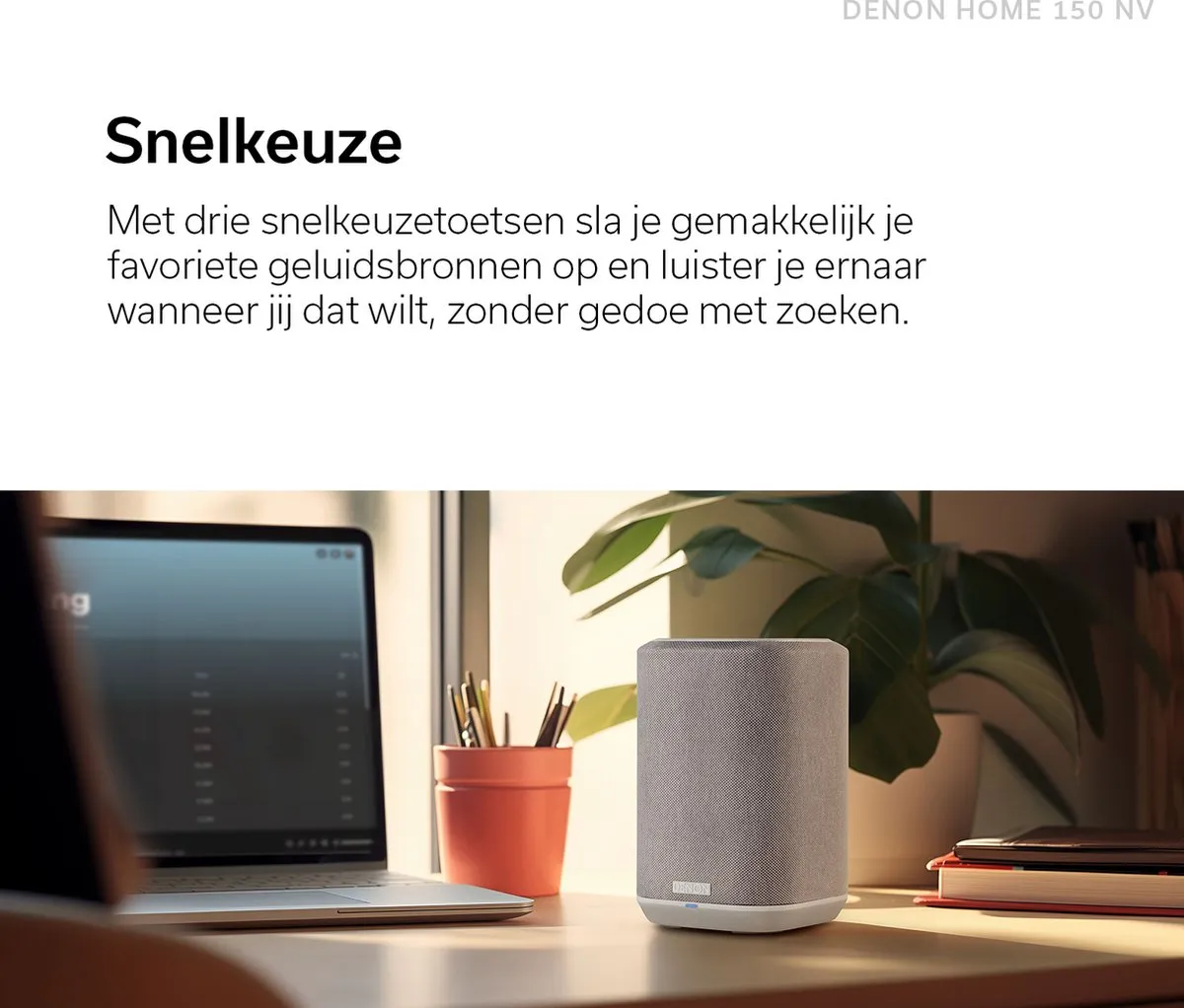 Denon Home 150 NV Draadloze Speaker - Zwart - afbeelding 6 van 6