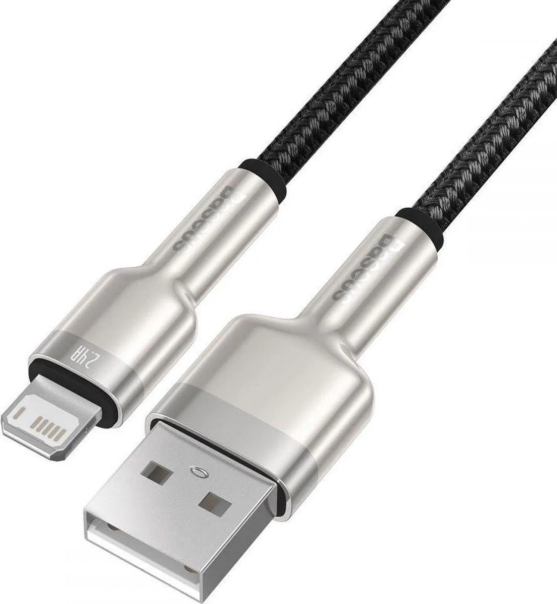 Baseus Cafule CALJK-01 Lightning Kabel 25cm - Zwart