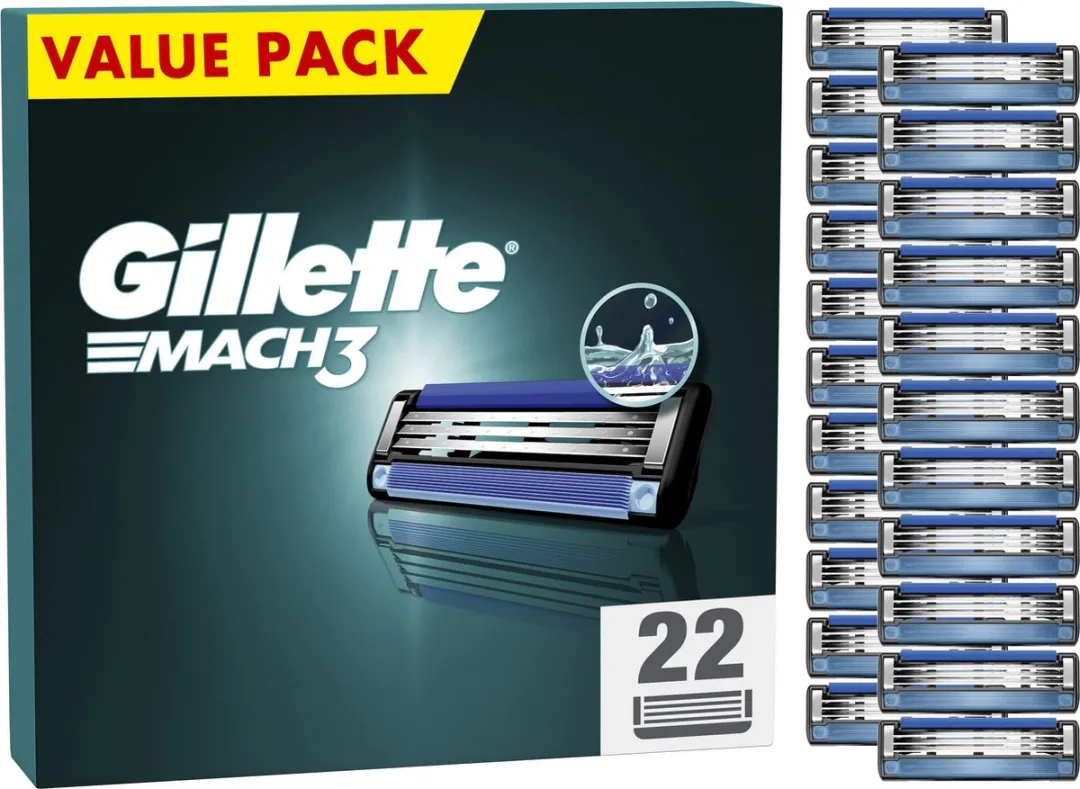 Gillette Mach3 Navulmesjes 22 Stuks